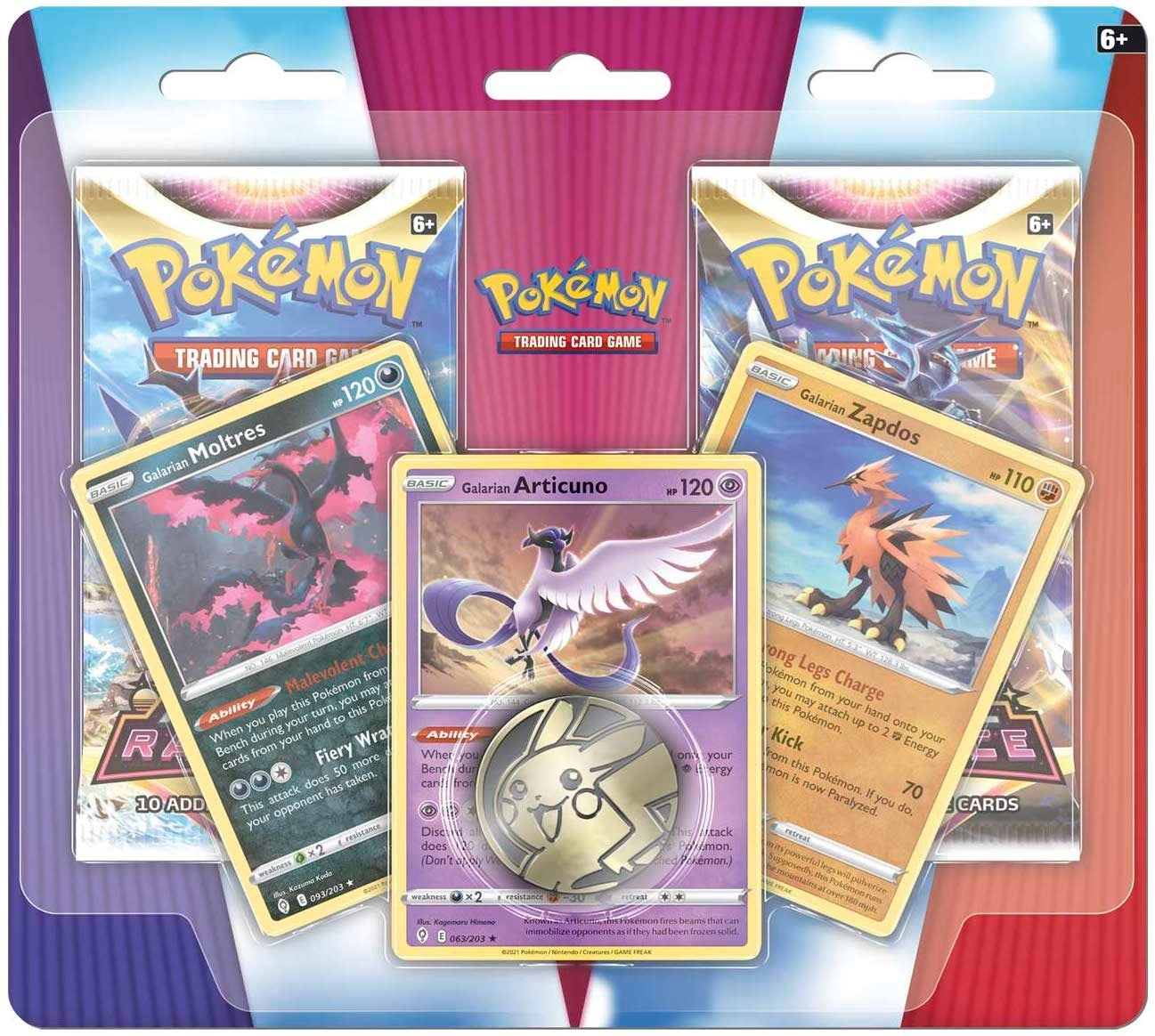 Image for Enhanced 2-Pack Blister Pack [Galarian Articuno, Galarian Zapdos, & Galarian Moltres] - Pokemon