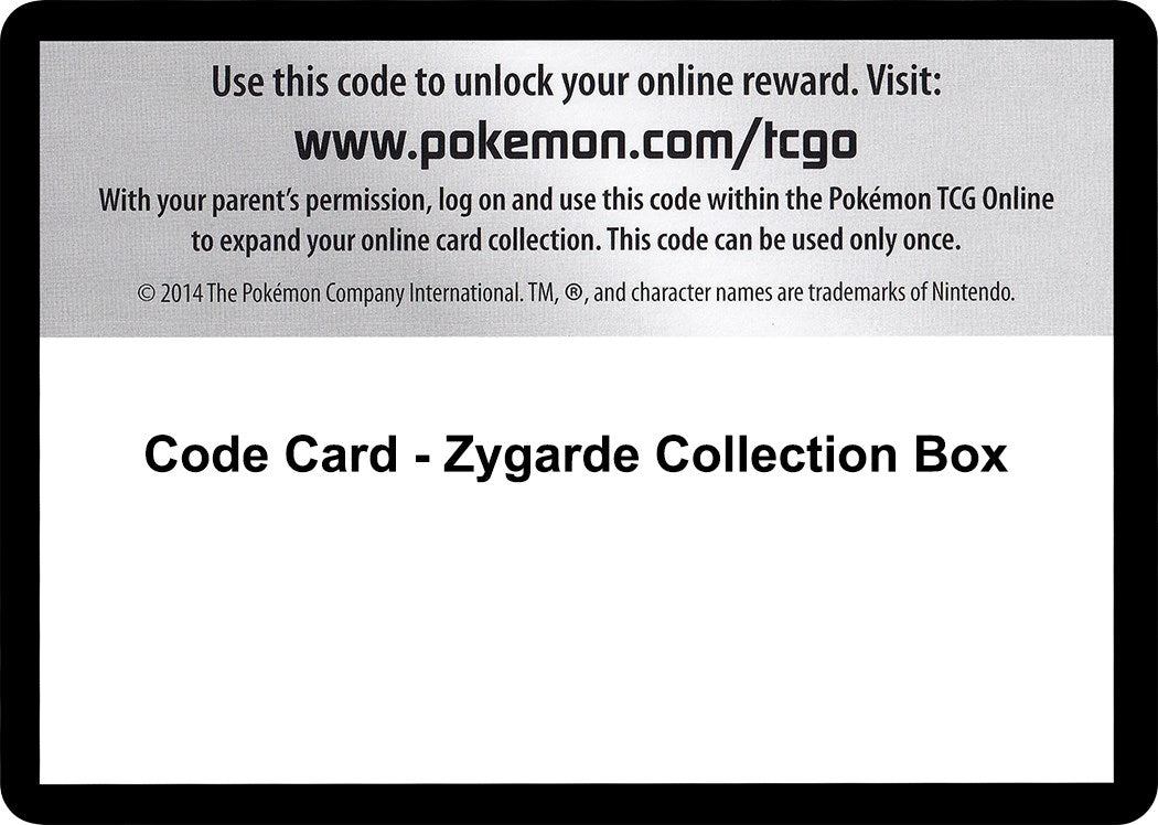 Image for Code Card - Zygarde Collection Box (FCO)