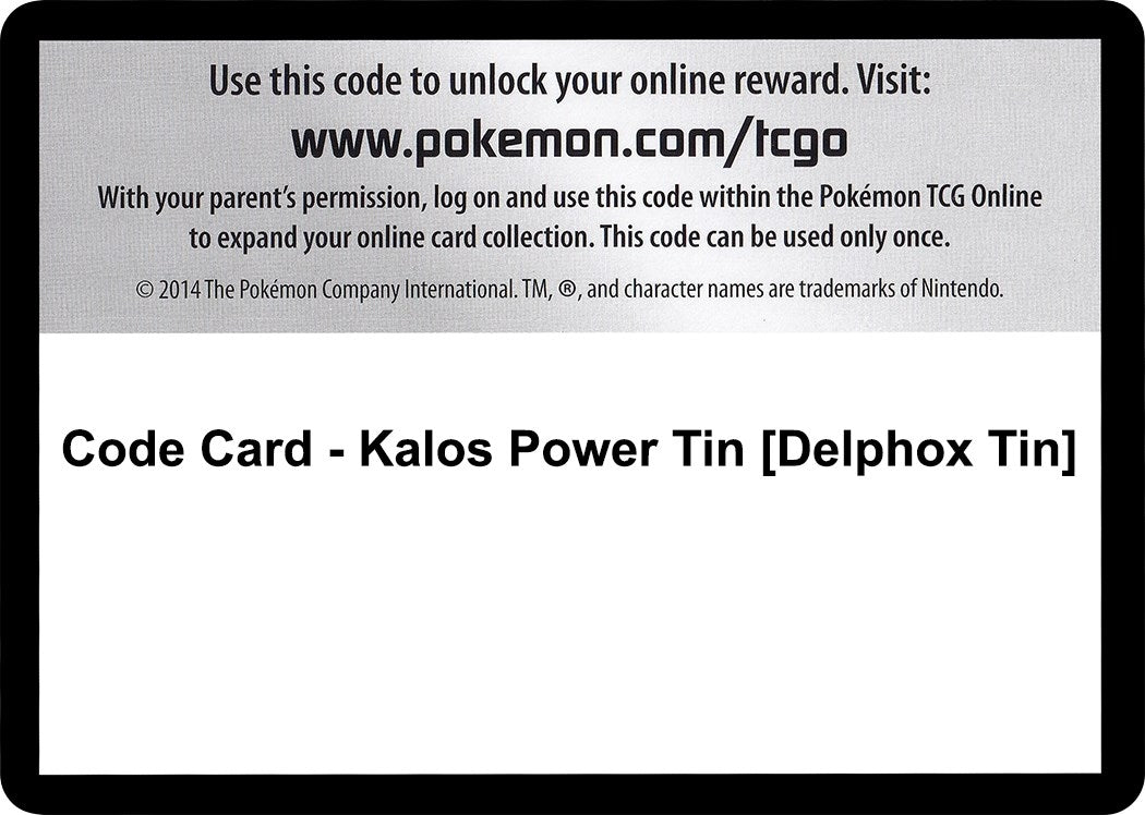 Image for Code Card - Kalos Power Tin [Delphox Tin] (FLF)