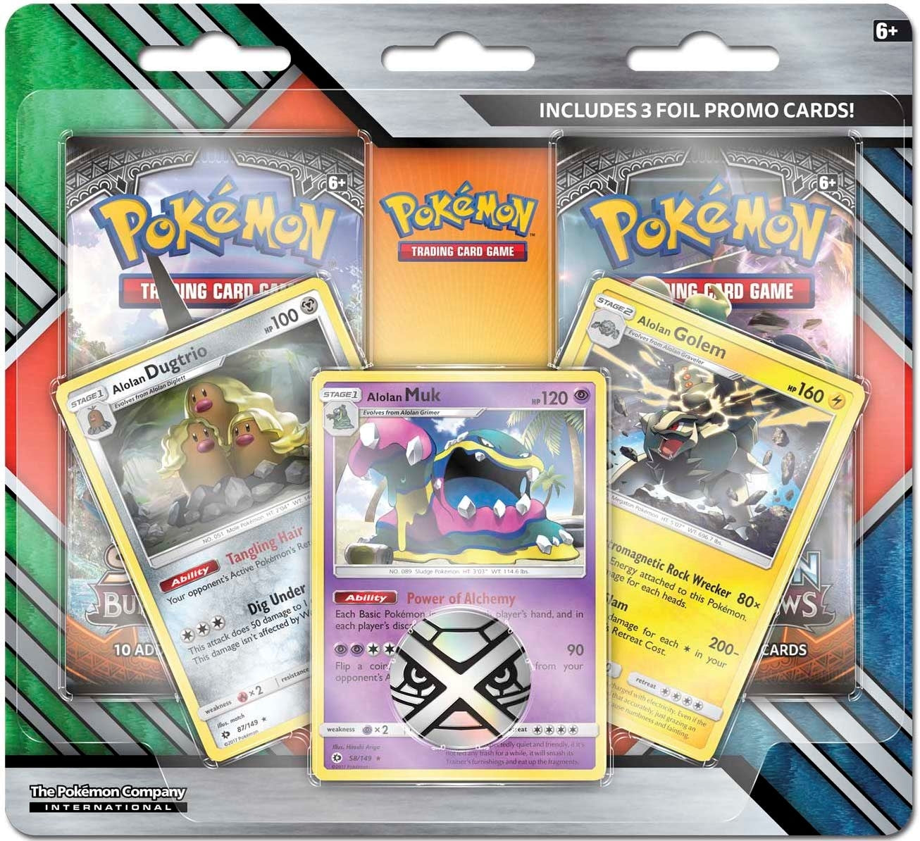 Image for Enhanced 2-Pack Blister Pack [Alolan Dugtrio, Alolan Muk, & Alolan Golem] - Pokemon