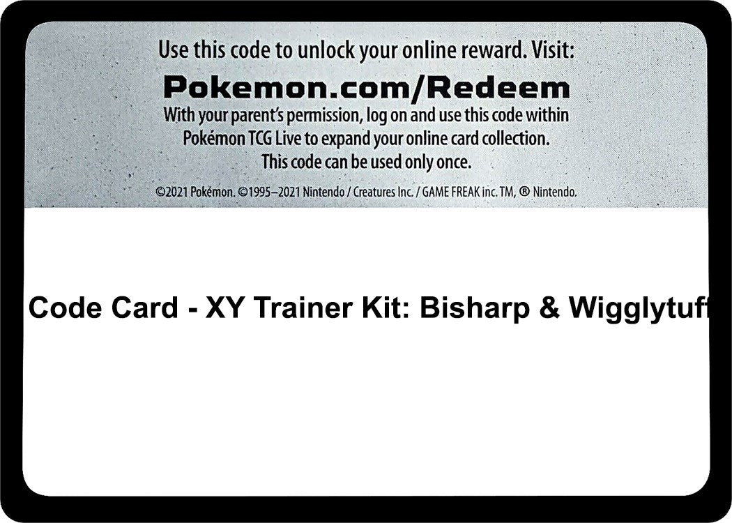 Image for Code Card - XY Trainer Kit: Bisharp & Wigglytuff (PR)