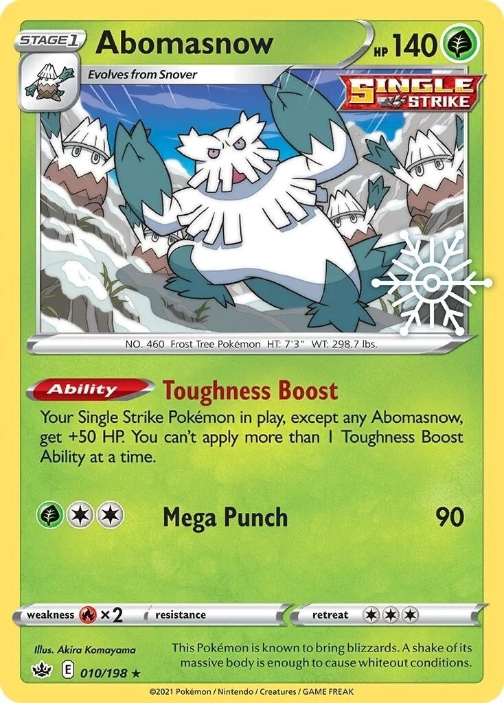 Image for Abomasnow - 010/198 (Holiday Calendar) (10) (MCAP)