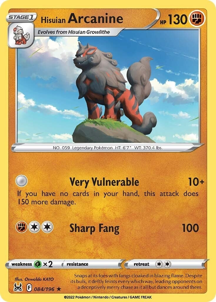 Image for Hisuian Arcanine (84) (SWSH11)