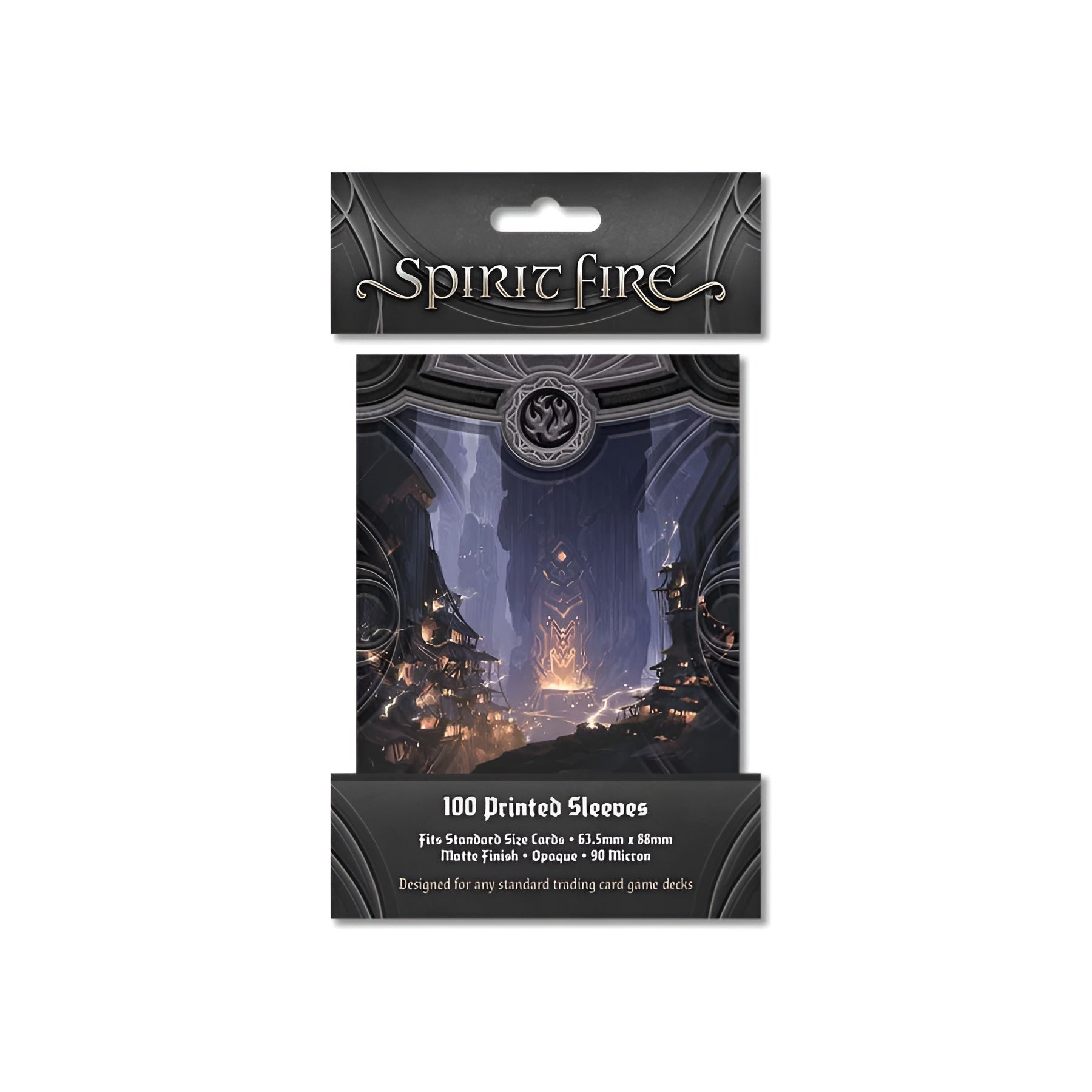 Spirit Fire: Opaque Printed Sleeves: Secret Chamber [Black] (PREORDER)