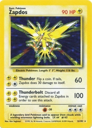 Image for Zapdos (16) (BS)