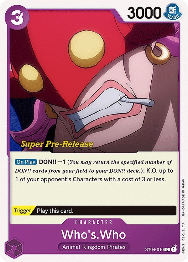 Image for Who's.Who (4010) (ST-04 PRE)