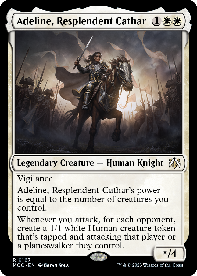 Collection of Adeline, Resplendent Cathar [March of the Machine Commander] in a gallery layout