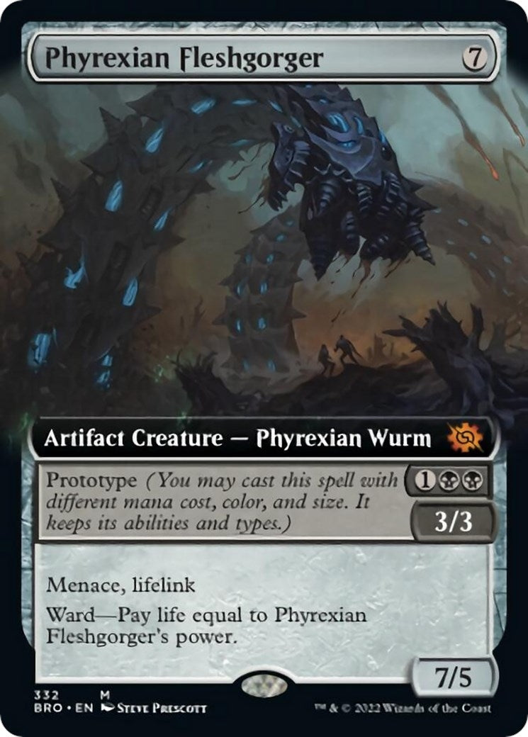 Image for Phyrexian Fleshgorger (Extended Art) (332) [The Brothers' War]
