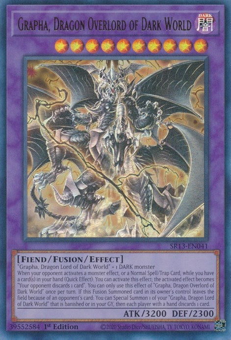 Image for Grapha, Dragon Overlord of Dark World (13041) (SR13)