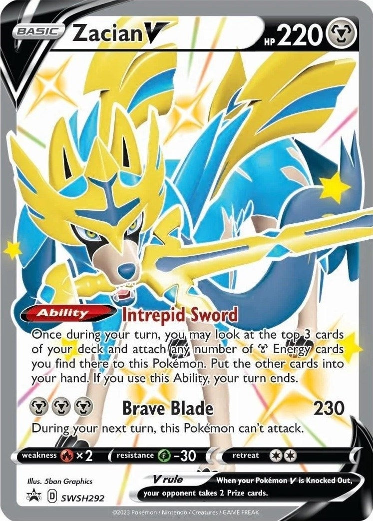 Image for Zacian V (Shiny) - SWSH292 (292) (SWSD)