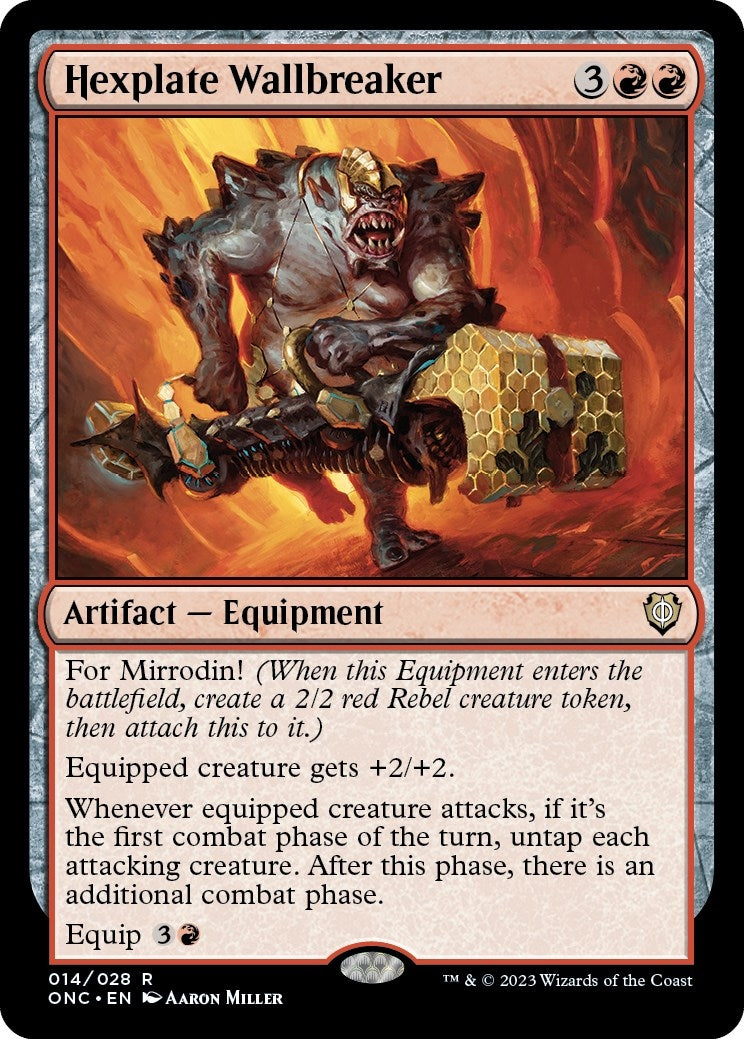 Image for Hexplate Wallbreaker (14) [Commander: Phyrexia: All Will Be One]