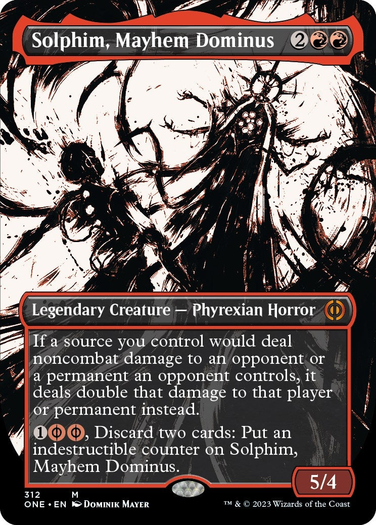 Solphim, Mayhem Dominus (Showcase) (312) [Phyrexia: All Will Be One]
