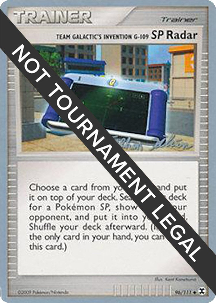 Image for Team Galactic's Invention G-109 SP Radar - 2009 (Stephen Silvestro) (96) (WCD)