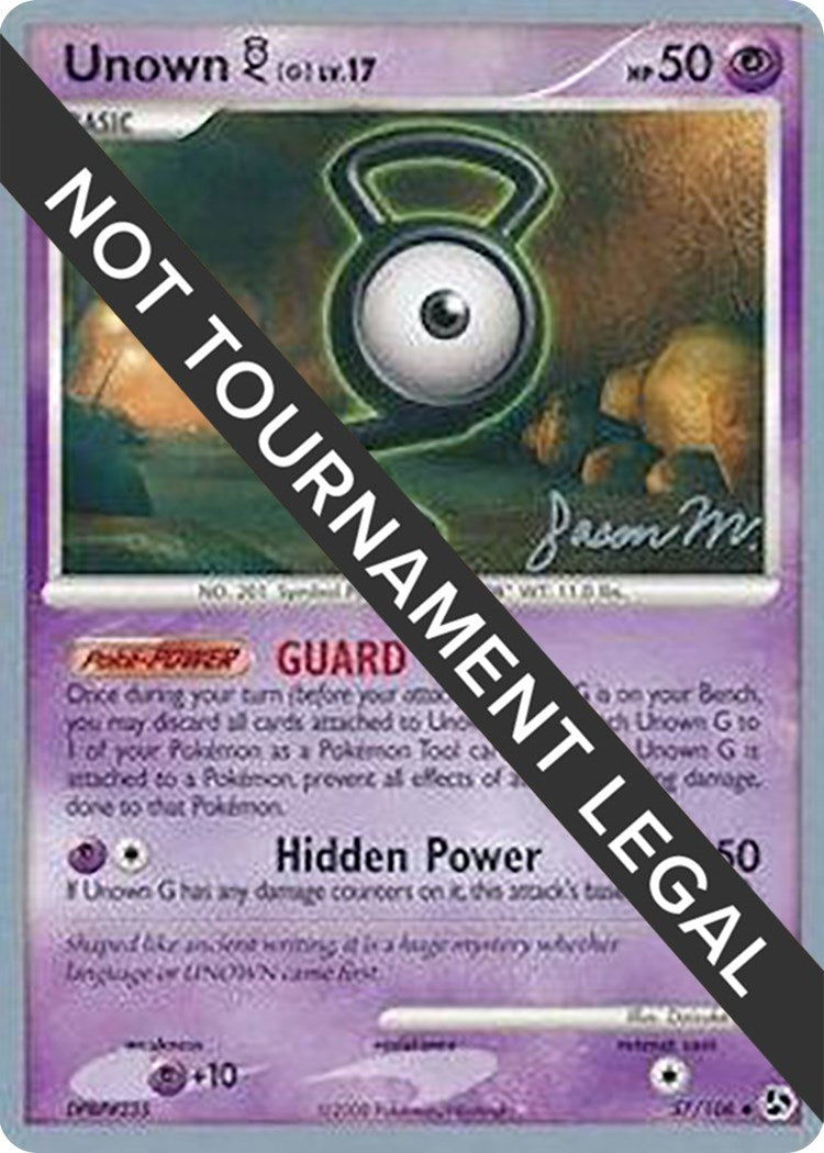 Image for Unown [G] - 2009 (Jason Martinez) (57) (WCD)