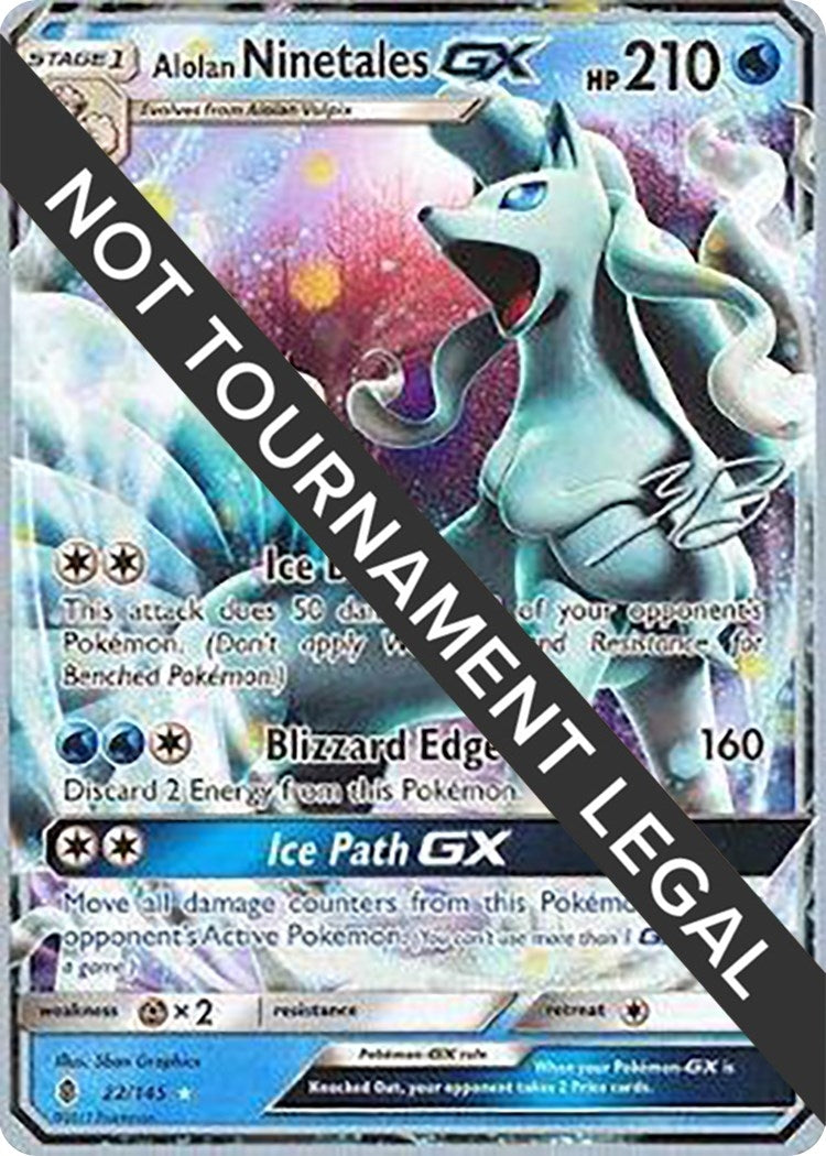 Image for Alolan Ninetales GX - 2017 (Zachary Bokhari) (22) (WCD)
