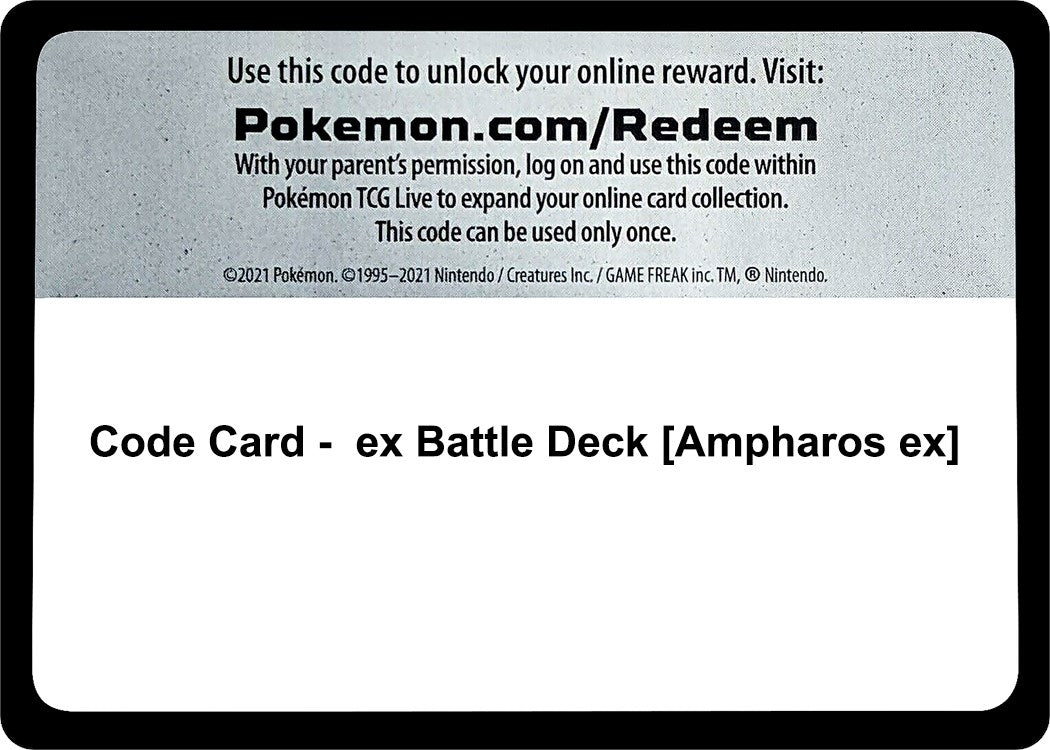 Image for Code Card - ex Battle Deck [Ampharos ex] (MCAP)