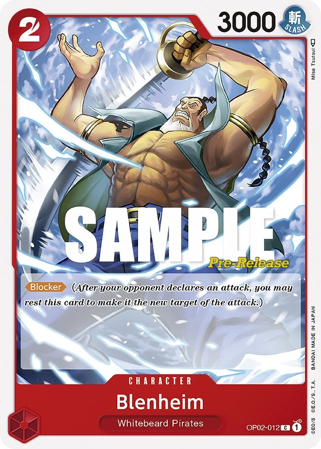 Image for Blenheim (2012) (OP02 PRE)