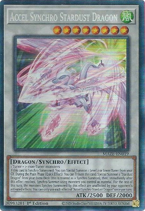 Image for Accel Synchro Stardust Dragon (CR) (19) (MAZE)