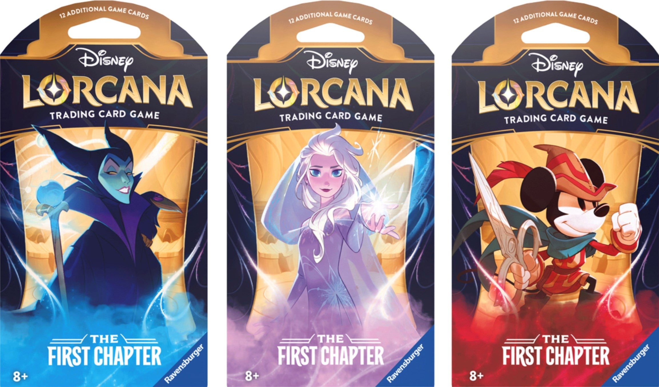 Image for Disney Lorcana: The First Chapter Sleeved Booster Pack Art Bundle [Set of 3] [1]