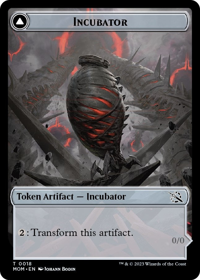 Image for Incubator (0018) // Phyrexian (0018) Double-Sided Token (18) [March of the Machine]