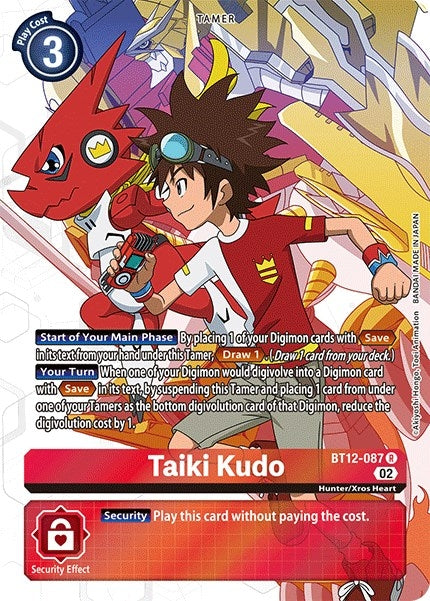 Taiki Kudo (Alternate Art) (BT12-087 R) (Across Time) (BT12)