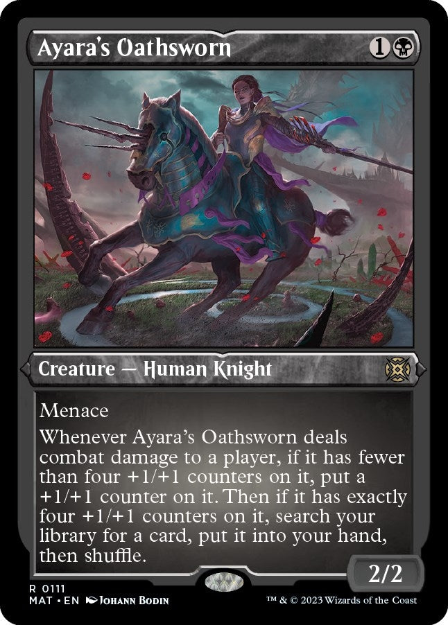 Image for Ayara's Oathsworn (Foil Etched) (111) (MAT)