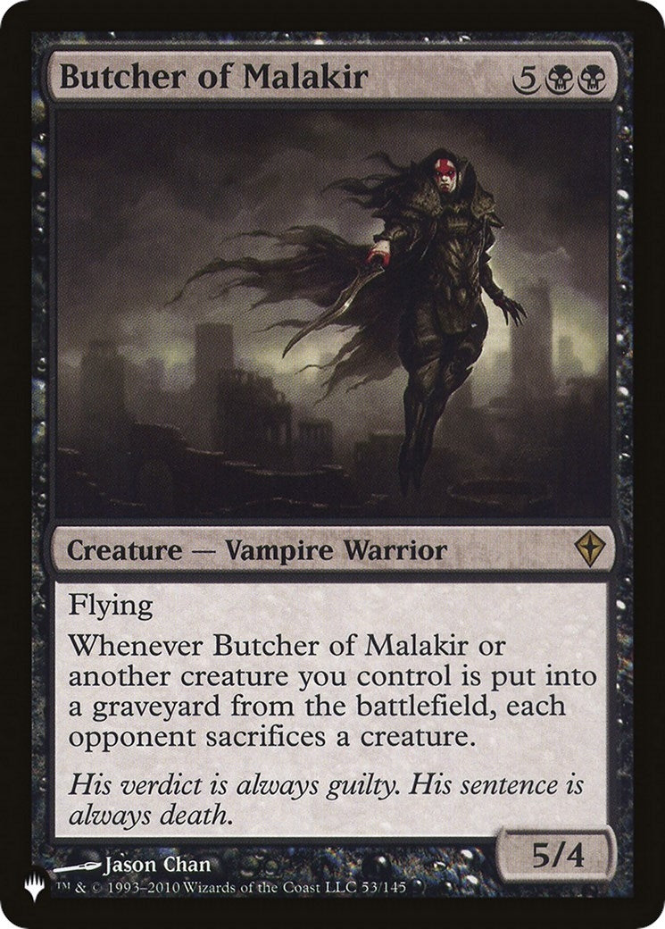 Image for Butcher of Malakir (53) (LIST)