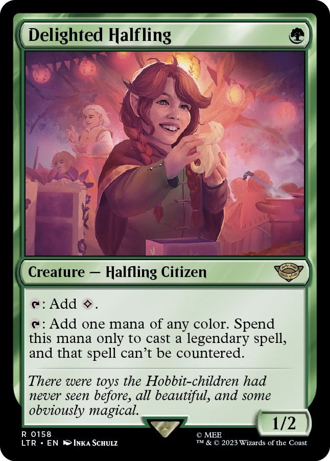 Image for Delighted Halfling (158) (LTR)