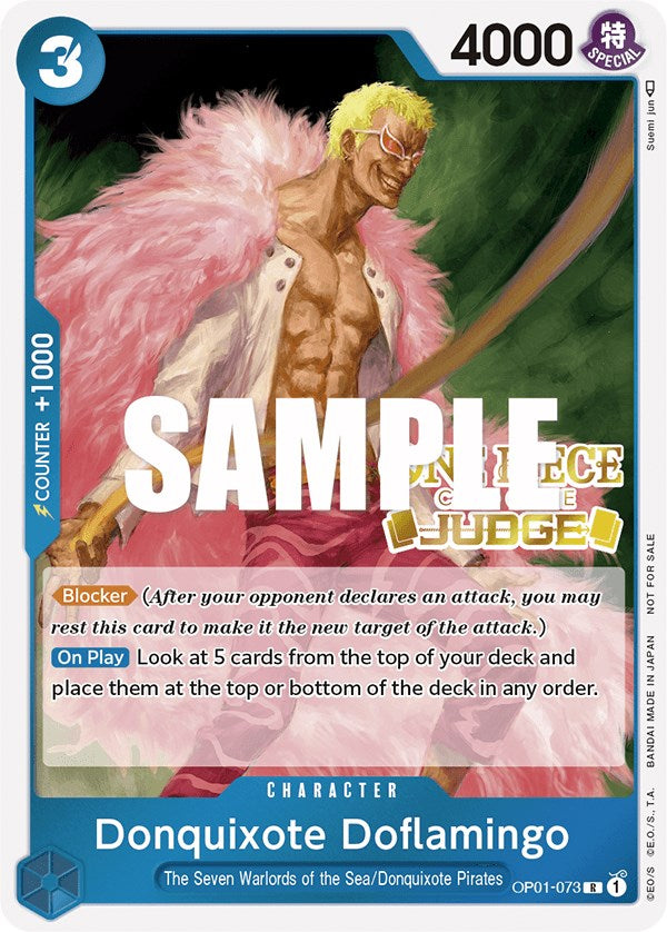 Collection of Donquixote Doflamingo (Judge) [One Piece Promotion Cards] in a gallery layout