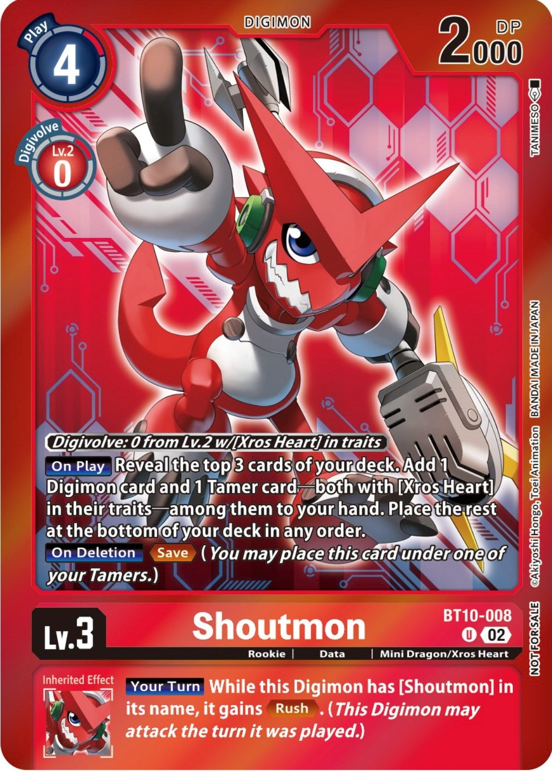 Shoutmon (Event Pack 5) (BT10-008 U) (Xros Encounter) (BT10)