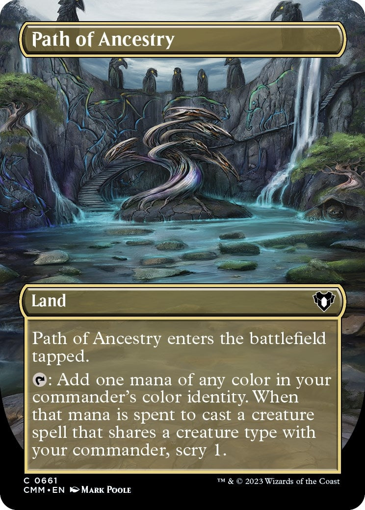 Image for Path of Ancestry (Borderless) (661) [Commander Masters]