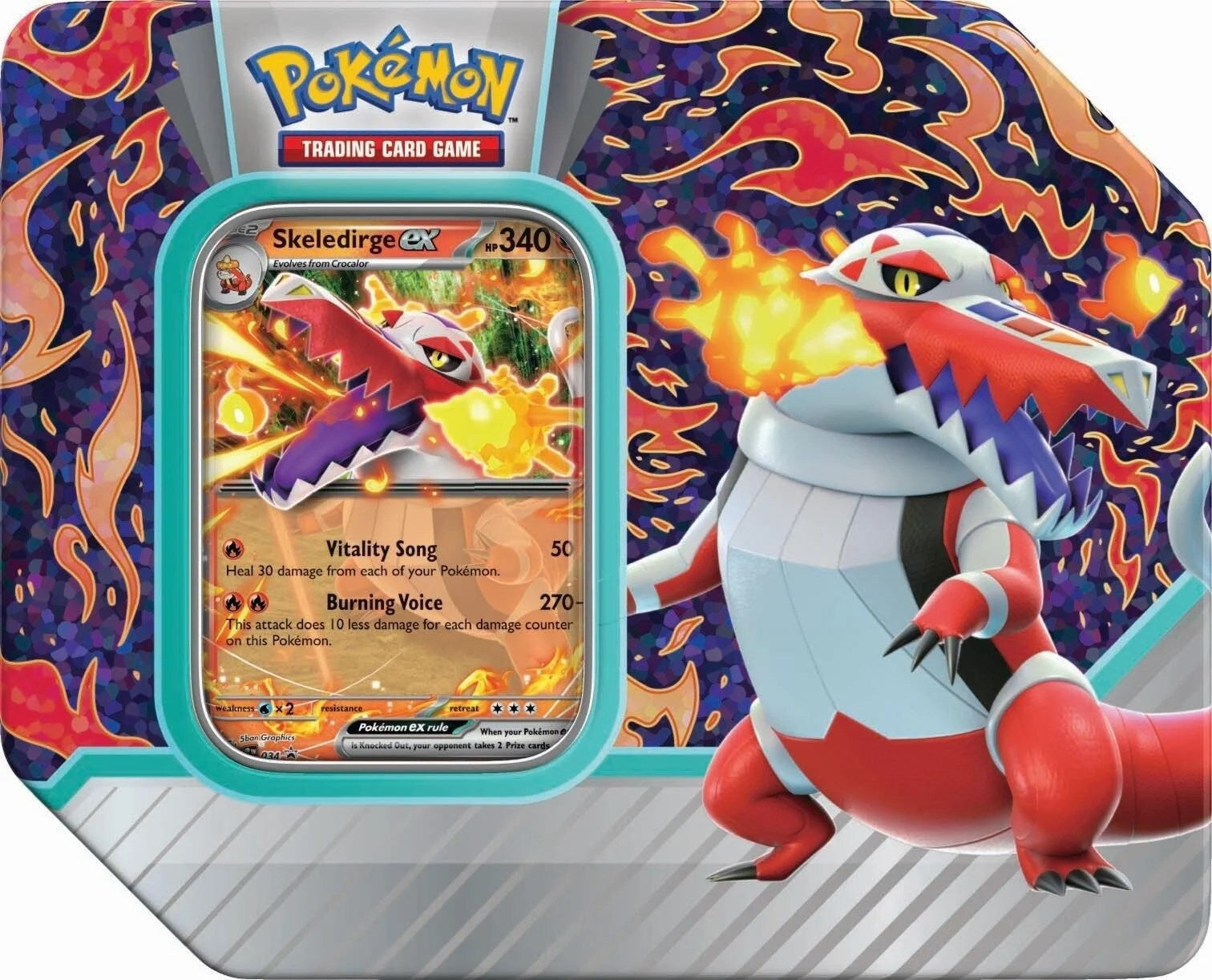Image for Paldea Partners Tin [Skeledirge ex] - Pokemon