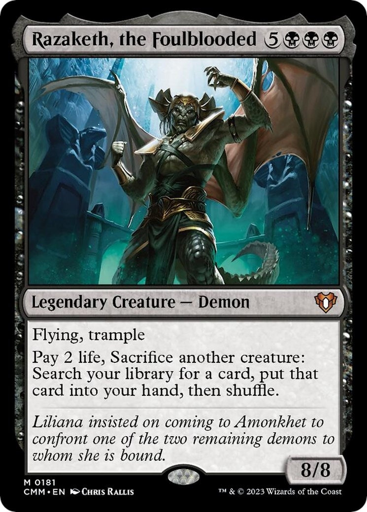 Image for Razaketh, the Foulblooded (181) [Commander Masters]