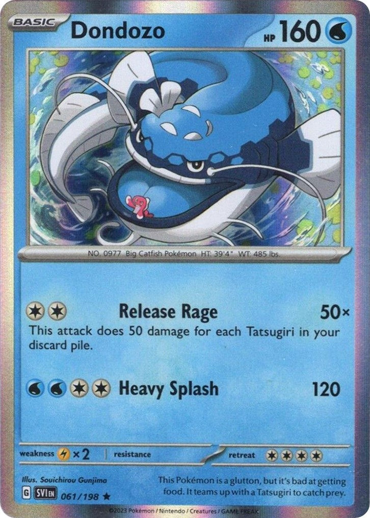 Image for Dondozo - 061/198 (Line Holo) (61) (MCAP)