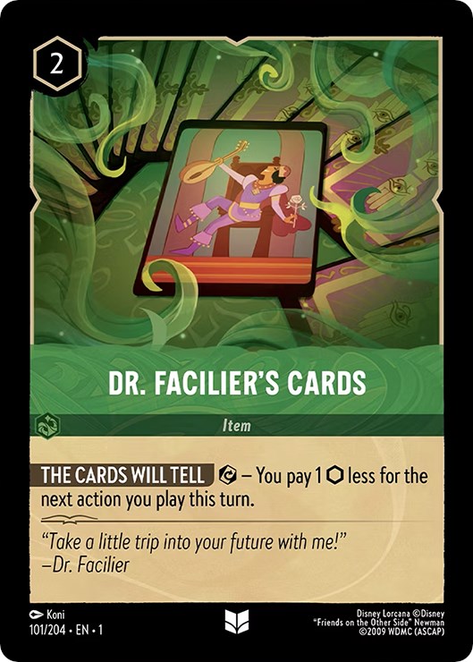 Collection of Dr. Facilier's Cards (101/204) [The First Chapter] in a gallery layout