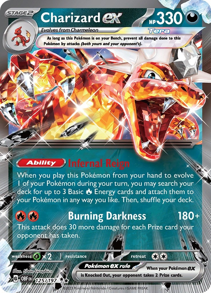 Image for Charizard ex - 125/197 (125) (OBF)