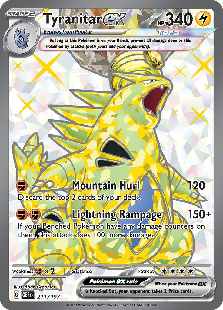 Image for Tyranitar ex - 211/197 (211) (OBF)