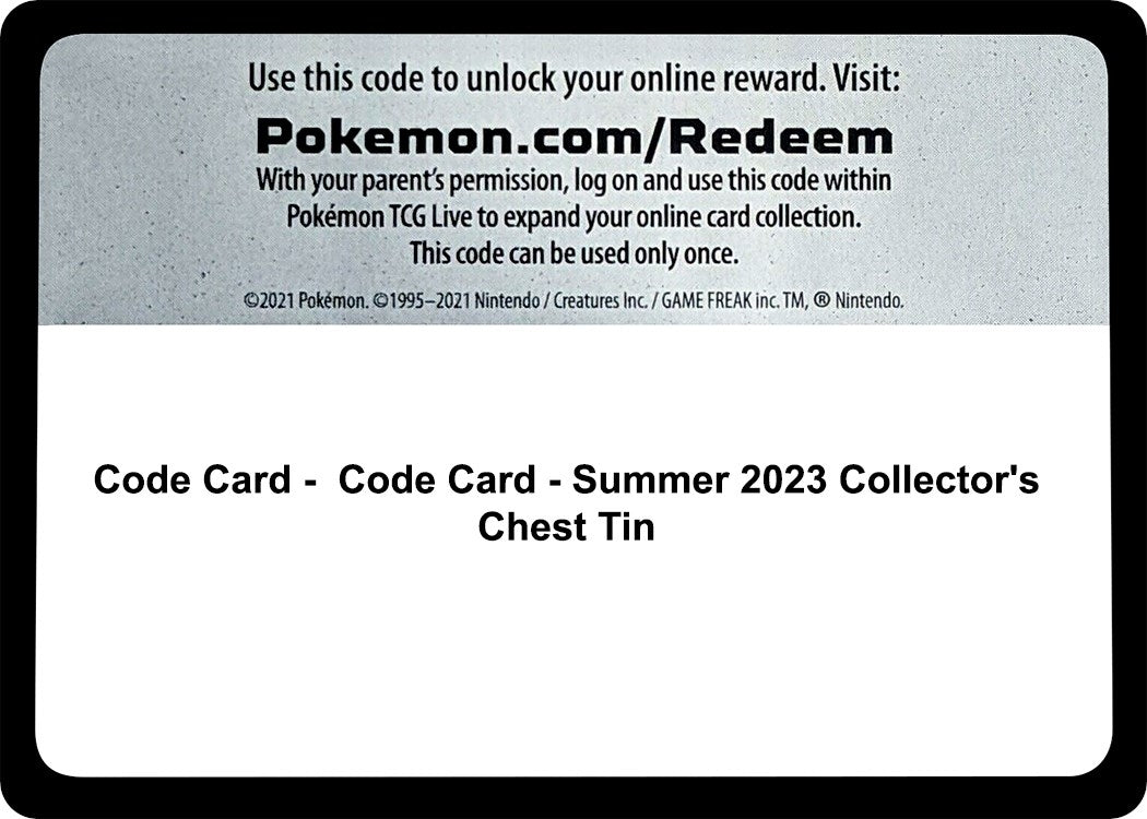 Image for Code Card - Summer 2023 Collector's Chest Tin (SWSH05)