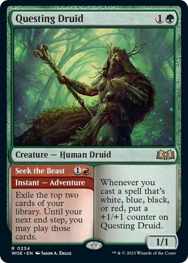 Questing Druid (234) [Wilds of Eldraine]