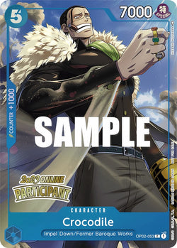 Collection of Crocodile (Online Regional 2023) [Participant] [One Piece Promotion Cards] in a gallery layout