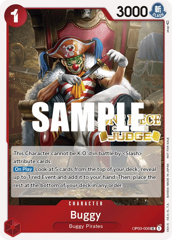 Collection of Buggy (Judge Pack Vol. 2) [One Piece Promotion Cards] in a gallery layout