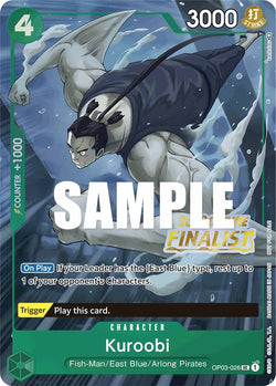 Collection of Kuroobi (Offline Regional 2023) [Finalist] [One Piece Promotion Cards] in a gallery layout