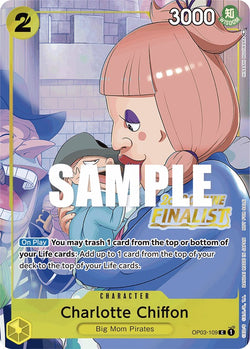 Collection of Charlotte Chiffon (Offline Regional 2023) [Finalist] [One Piece Promotion Cards] in a gallery layout