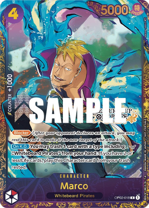 Collection of Marco (Treasure Cup) [One Piece Promotion Cards] in a gallery layout