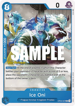 Collection of Ice Oni [Kingdoms of Intrigue Pre-Release Cards] in a gallery layout