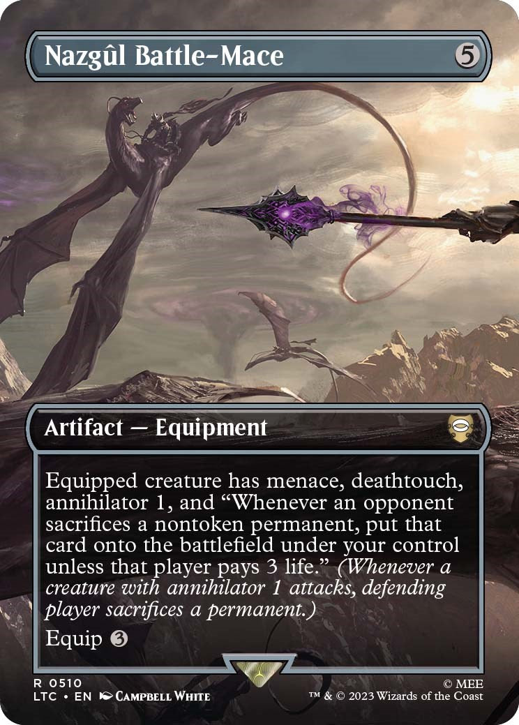 Nazgul Battle-Mace (Borderless) - 510 - (Commander: The Lord of the Ri