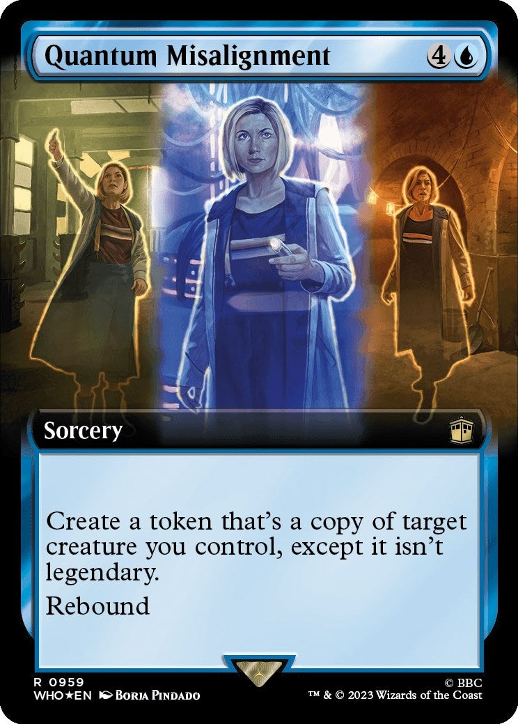 Image for Quantum Misalignment (Extended Art) (Surge Foil) (959) [Universes Beyond: Doctor Who]