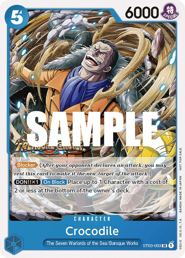 Collection of Crocodile (Tournament Pack Vol. 5) [One Piece Promotion Cards] in a gallery layout