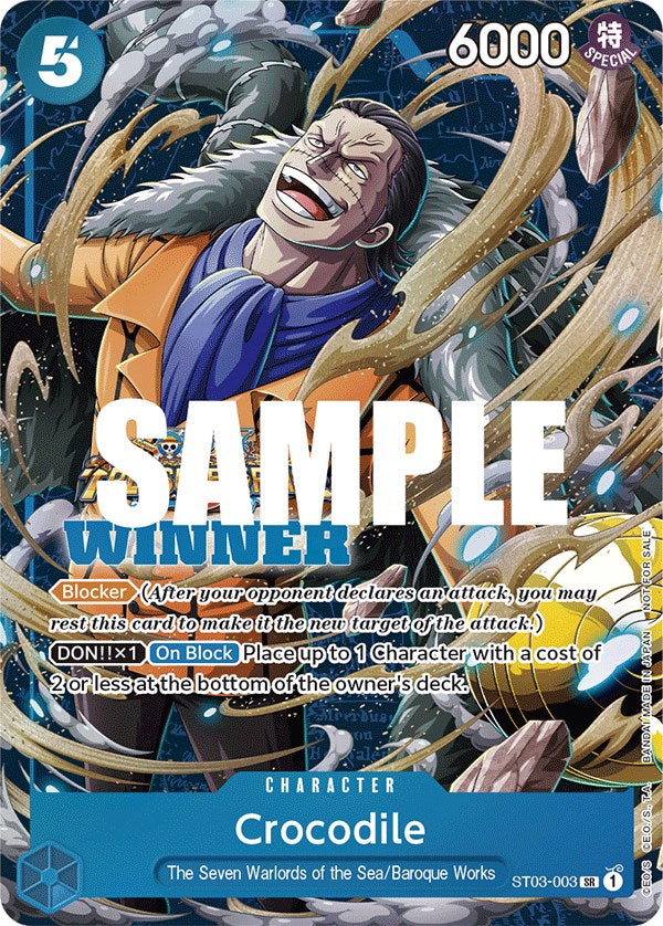 Collection of Crocodile (Winner Pack Vol. 5) [One Piece Promotion Cards] in a gallery layout