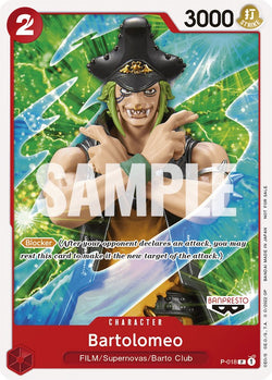 Collection of Bartolomeo (One Piece Film Red) [One Piece Promotion Cards] in a gallery layout